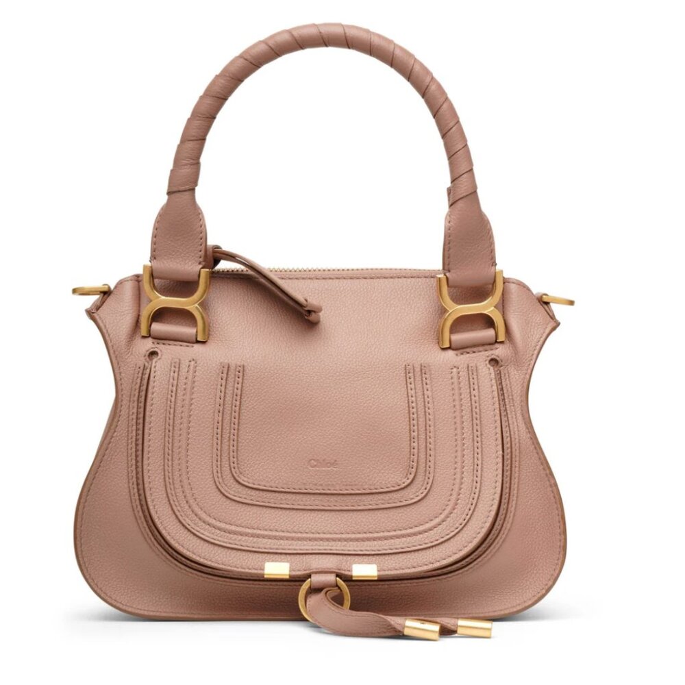 Chloé Marcie Light Pink Satchel Shoulder Bag Authentic (retails $2,690) - Picture 3 of 8